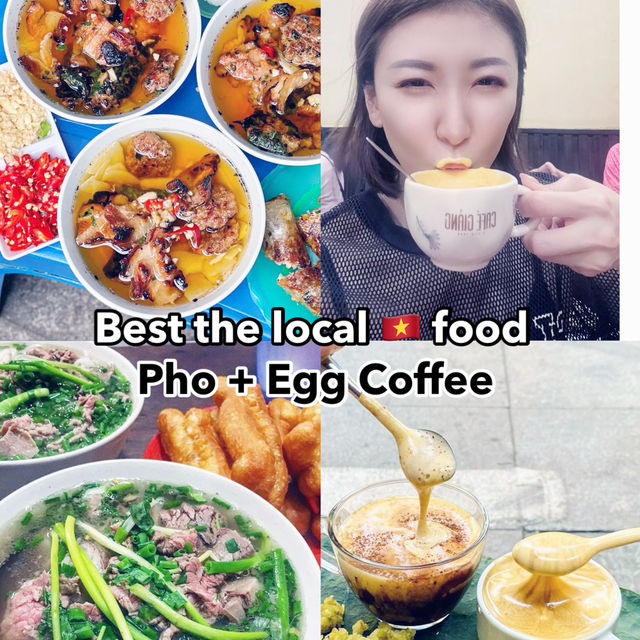 🔝 Must Eat like the Local in Hanoi- Pho + Egg coffee 