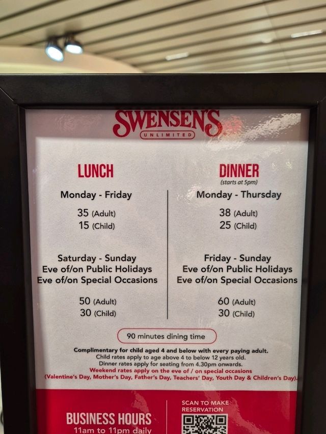 Swensen's Unlimited Buffet 