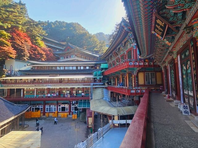 Fall season at the biggest temple in Korea, Guinsa Temple