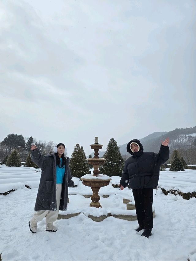 이국적 감성 프렌치가든의 설경이 아름다운곳💜