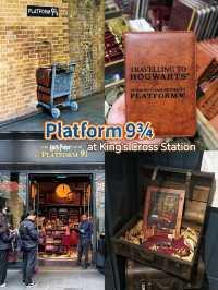 Platform 9¾, a must-visit tourist hotspot espeacially Harry Portter fans!
