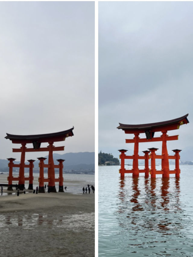 嚴島神社幾時去？潮退還是潮漲？why not both?