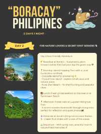 Boracay itinerary 