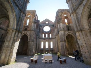 San Galgano Abbey in Chiusdino, Italy