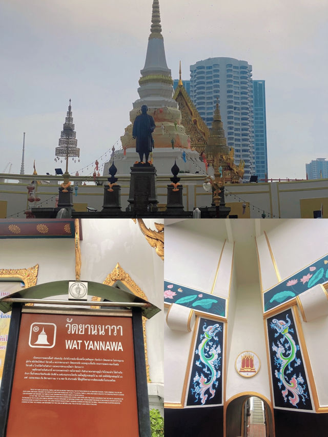 รีวิววัดยานนาวา: วันฝนพรำกับใจที่อยากสงบ 🙏🏻✨