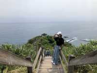 🌊 大石鼻山步道｜花蓮最美海堤木棧道，輕鬆登頂看海 