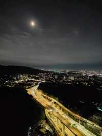 🌃 Rooftop Bliss at Mossaz Hotel, Damansara – A Moonlit Escape Above KL