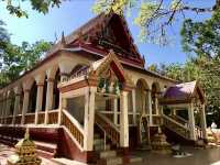 Temple beside the floating Market