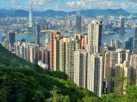 Spectacular view of Hong Kong atop the Peak Tramway