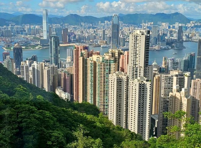 Spectacular view of Hong Kong atop the Peak Tramway