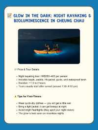 📝 Glow in the Dark: Night Kayaking & Bioluminescence in Cheung Chau