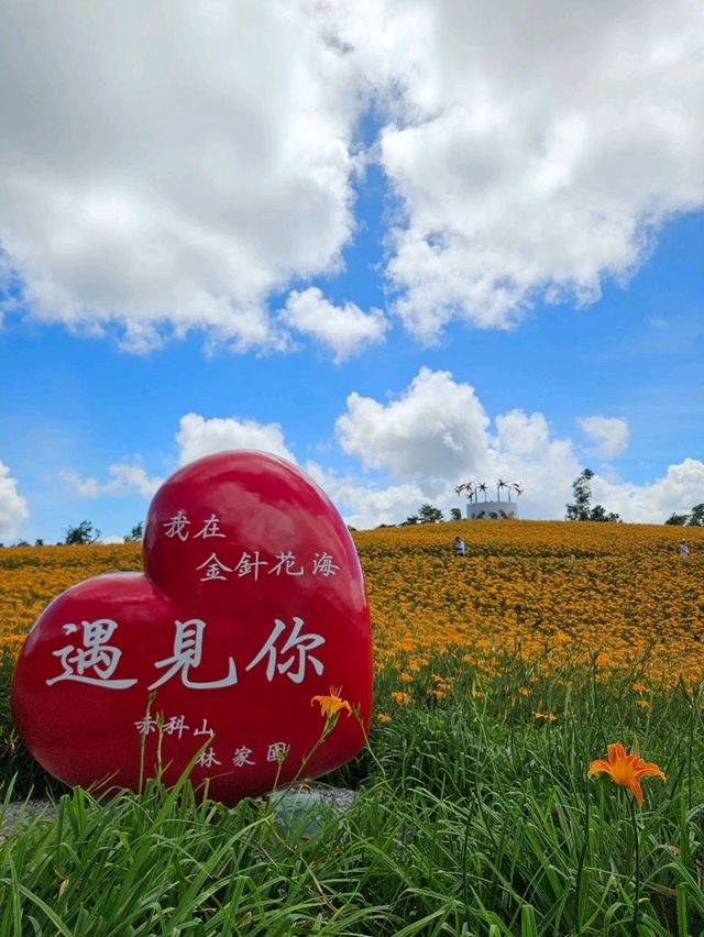 金黃色的赤科山