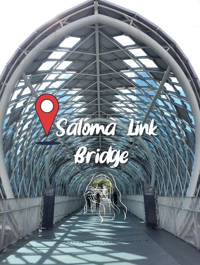 จุดถ่ายภาพสะพานสวยแปลกตา Saloma Link Bridge