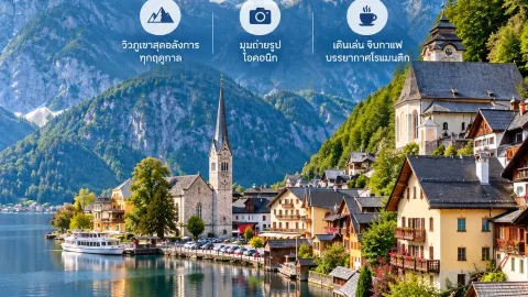 🇦🇹 Hallstatt, Austria | หมู่บ้านในฝันริมทะเลสาบ — traveler post in ฮัลชตัท