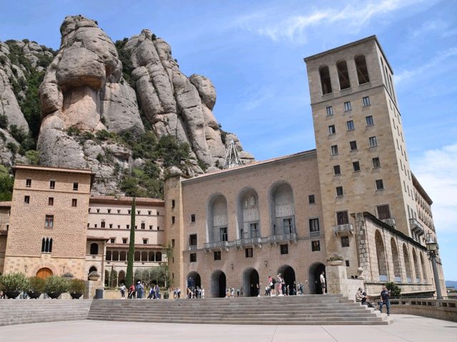 The majestic Abbey of Montserrat 