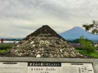 從河口湖眺望富士山
