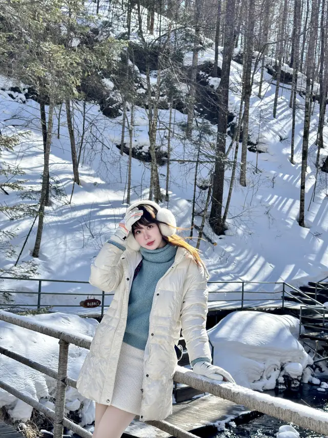 白山の中の囲炉で氷の泉水でお茶を沸かす