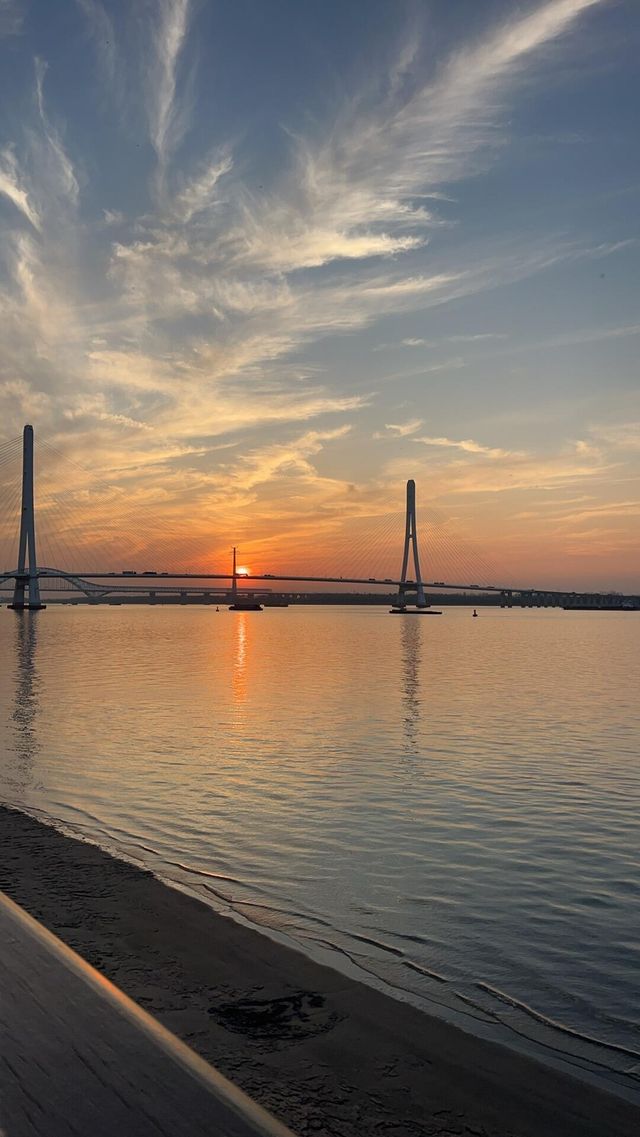 南京魚嘴公園｜沒人能不愛日落吧。