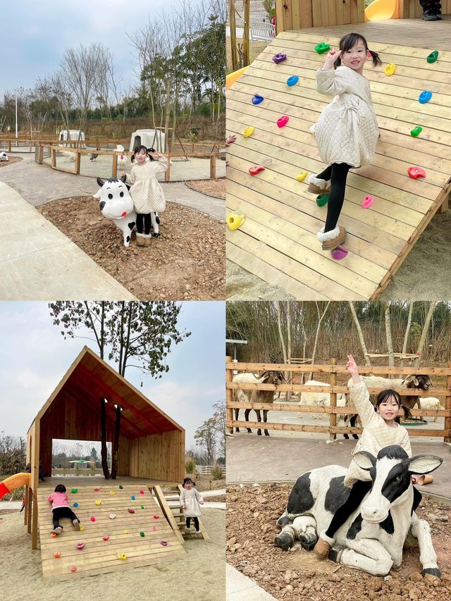 成都出發1h ｜餵奶牛餵小動物 遛娃…