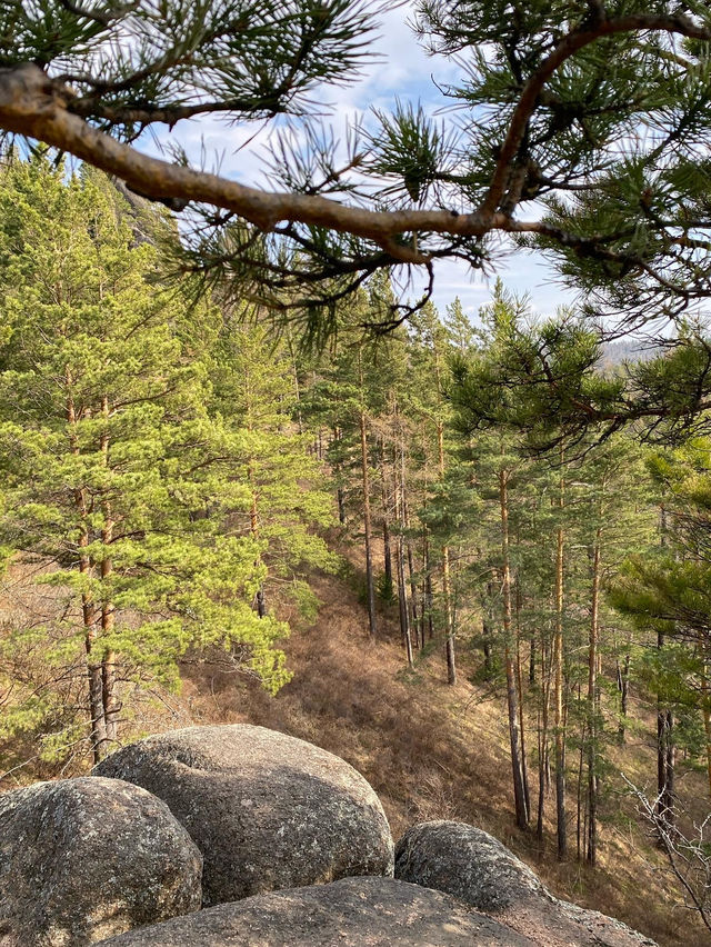 Perfect spring hiking place in Krasnoyarsk 