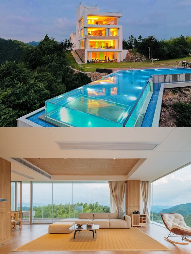 懸崖上無邊泳池和360°立體山景的酒店