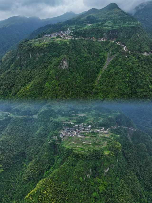 膽小慎入！浙中川藏線旁竟藏着個「懸崖村」