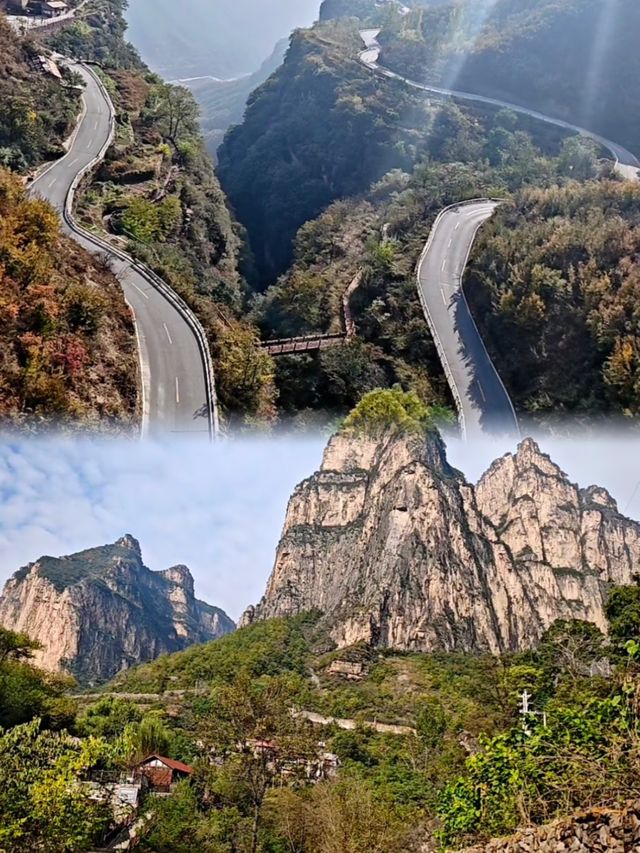 太行山峽谷不得不讚嘆於大自然的「鬼斧神工」！