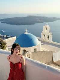 被希臘小島靚到喊同閨蜜嘅聖托里尼影相日記