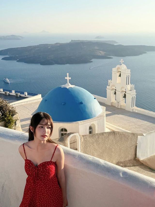 被希臘小島靚到喊同閨蜜嘅聖托里尼影相日記