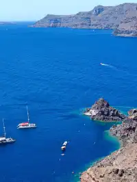 浪漫希臘，在聖托里尼的休閒一天。