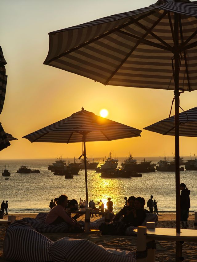 湄洲島可以躺一整個下午等落日的海邊! 湄洲島可以躺一整個下午等落日的海邊!