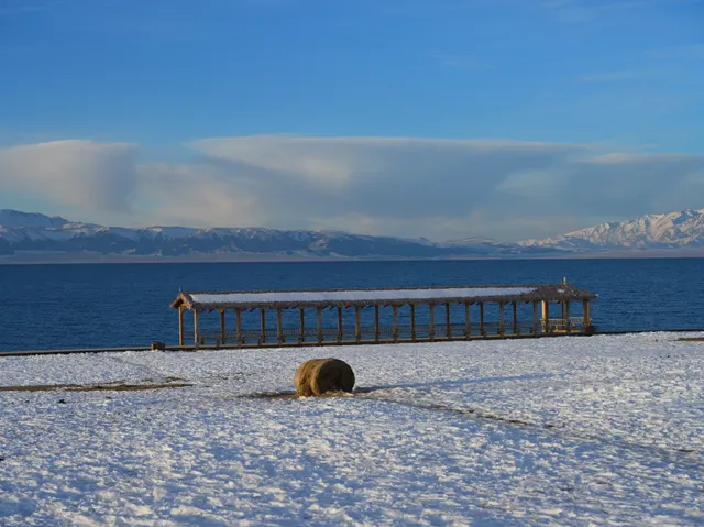 賽里木湖粉調彩霞時刻及拍攝位置