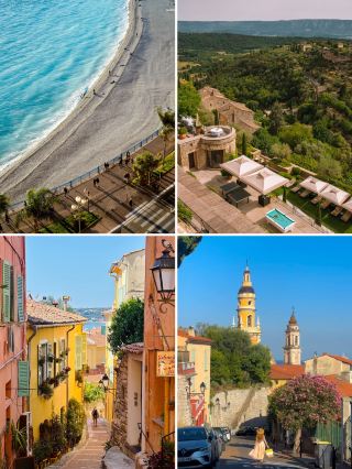 남프랑스 여름, 절반은 라벤더 보라색, 절반은 지중해 블루