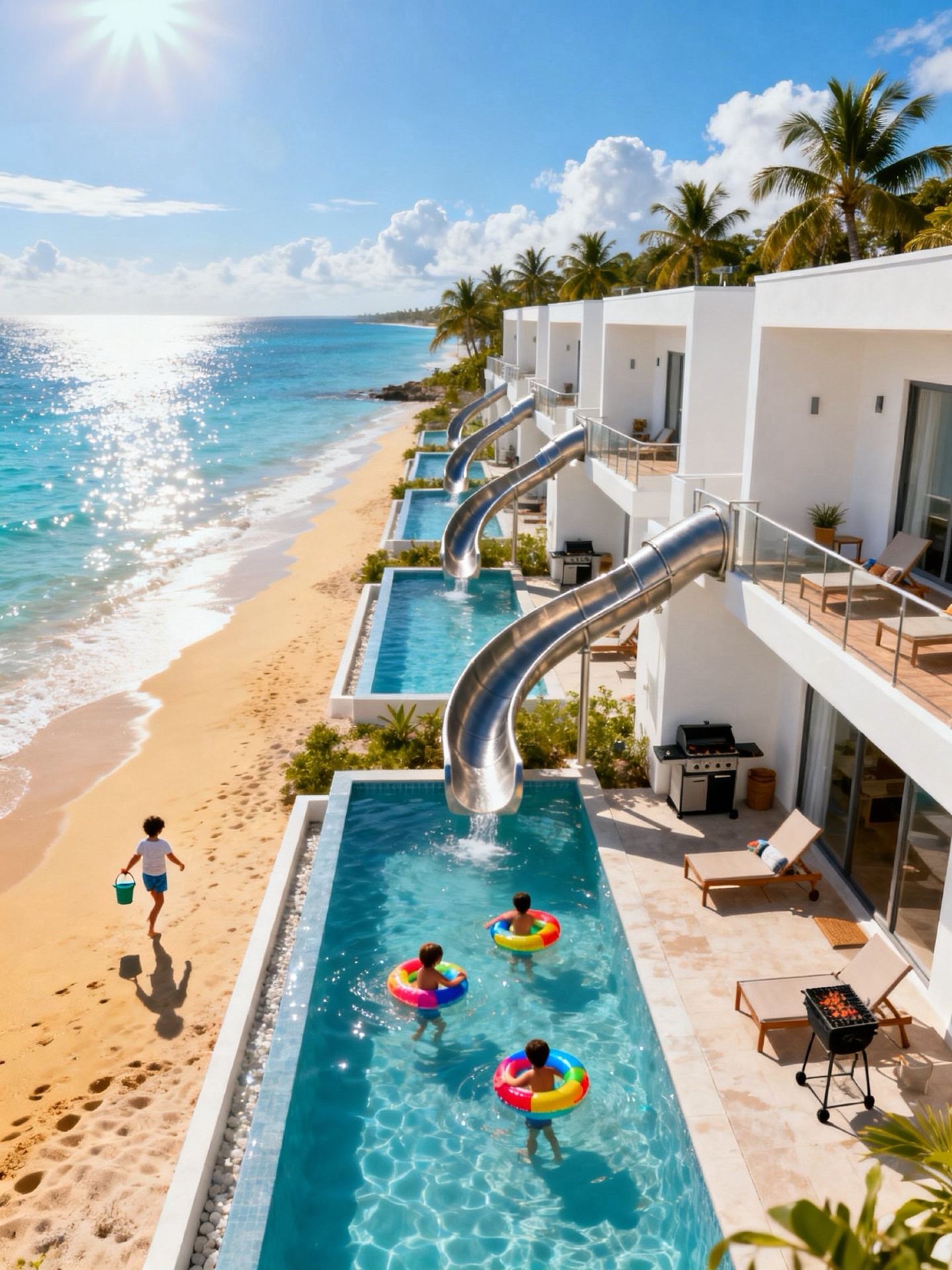 New family-friendly beach villa just opened in Huizhou! (Rooms available next week)