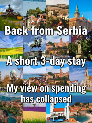 Spent under CNY 2,000 for three days, Serbia is honestly a place you can go without hesitation