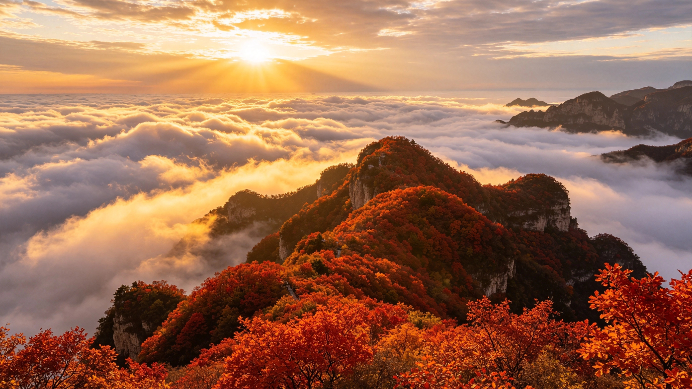 Autumn Travel Photography in Zezhou | Song-Style Elegance Meets the Autumn Glow of Taihang