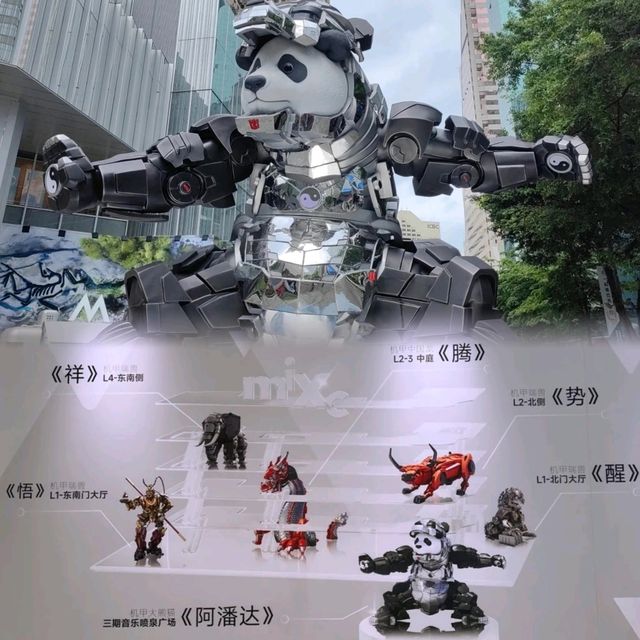 ✨超震撼！8米高機甲大熊貓阿潘達🐼✨