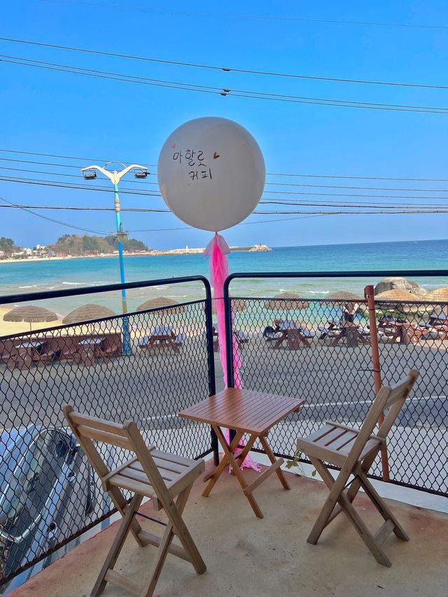 죽도해변뷰 카페 마할로☕️