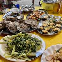 Oyster Mountain & loads of fresh seafood