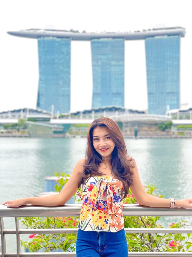 The Famous statue of Singapore 