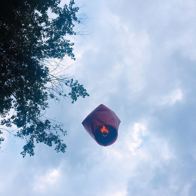 대만 스펀 기찻길 풍등 날리기 체험🏮