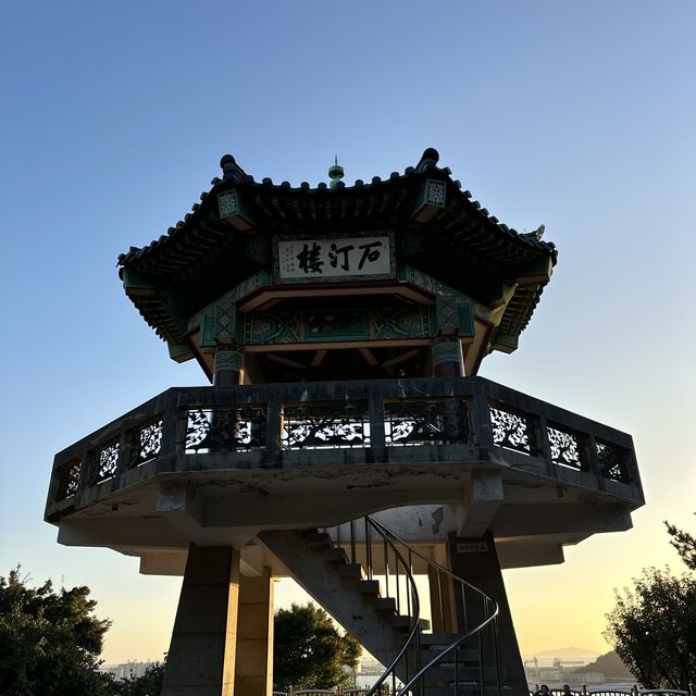 인천바다를 한 눈에 볼 수 있는 석양 명소 🌳 인천 자유공원 & 석정루