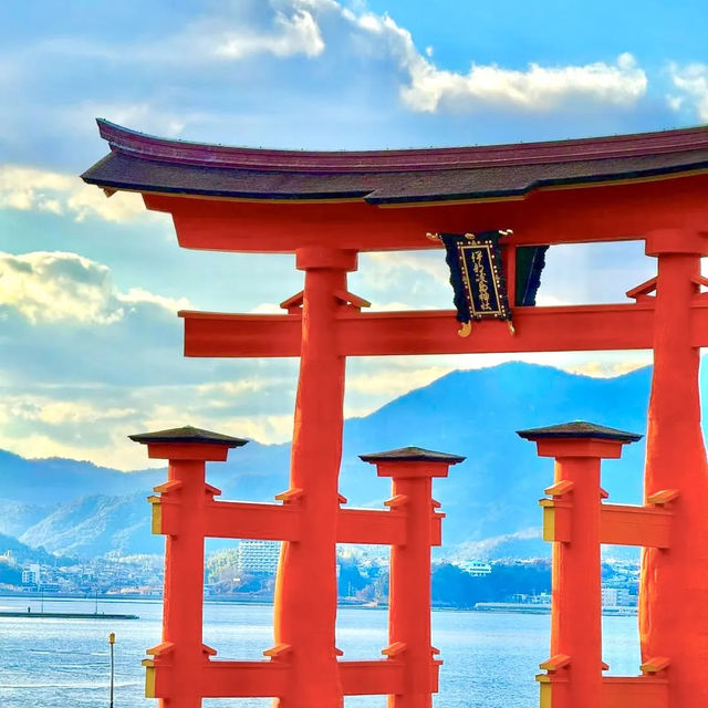 Mystical Serenity: exploring the floating Torii Gate! 🏯✨🌊