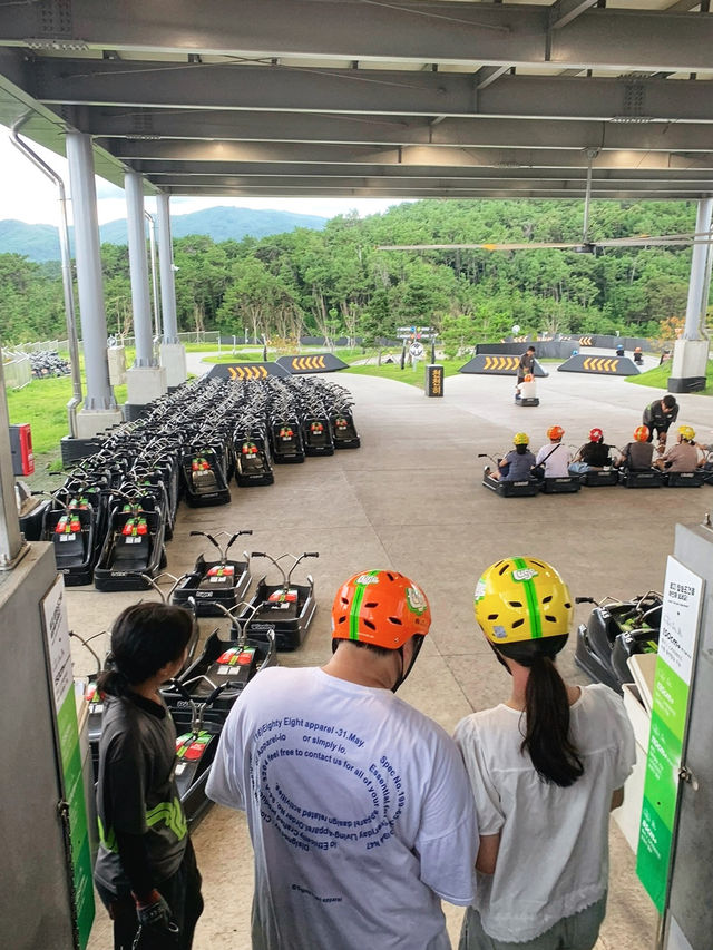 【釜山Skyline Luge斜坡滑車】刺激感拉滿🔝 能看到城堡和海景的山道滑車🛷