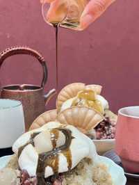 【福岡カフェ】お茶専門店のほうじ茶を使ったおいしいかき氷