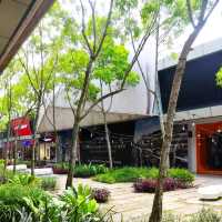 Shopping in a Serene Garden Setting
