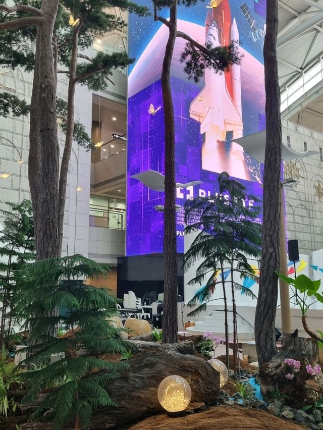 멋진 공항에서의 실내데이트
