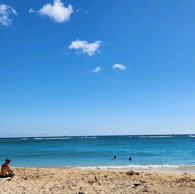 ハートの木とビーチ