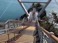 Conquering Heights: A Walk Across Songdo Yonggung Suspension Bridge