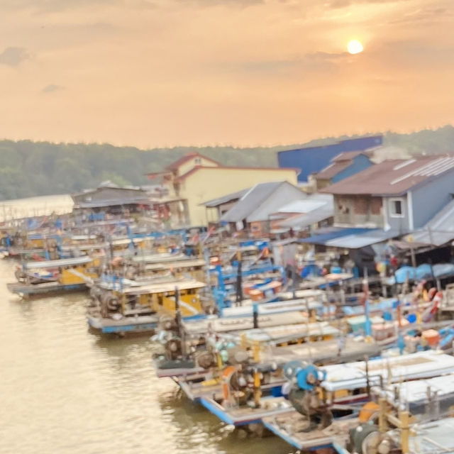 "Golden Serenity: Sunset Views in Kuala Sepetang"